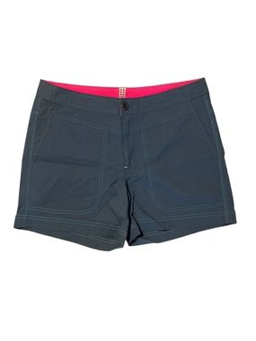 Title Nine Steel Blue Mid Rise Classic Golf Athletic Athleisure Stitched Shorts